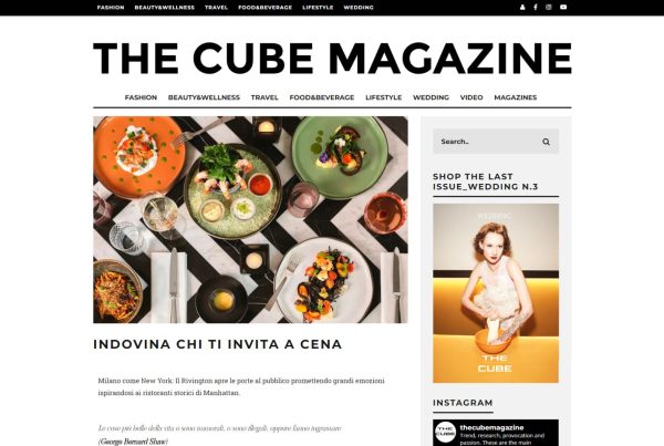 The Cube Magazine Rivington Cucina New York Milano Milan Restaurant Ristorante